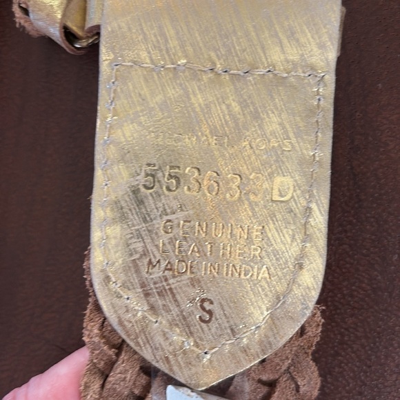 Michael Kors Gold-Tone Woven Belt/ Size small/NWT - Picture 5 of 5